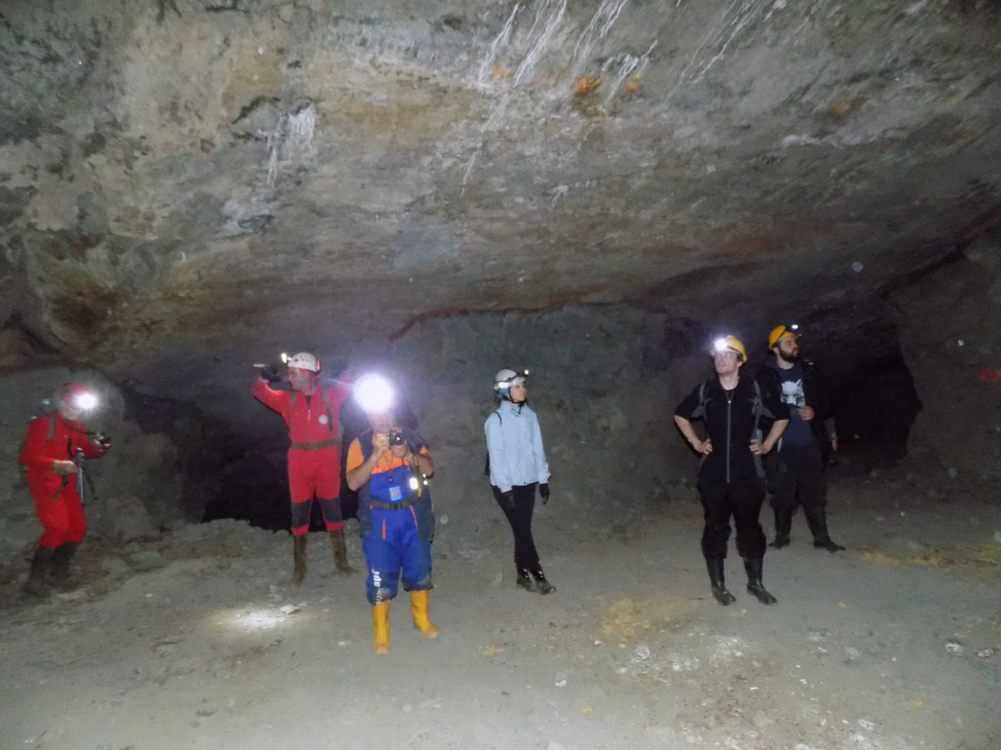 Φοιτητές Γεωλογίας του ΑΠΘ στις υπόγειες στοές του Λαυρίου
