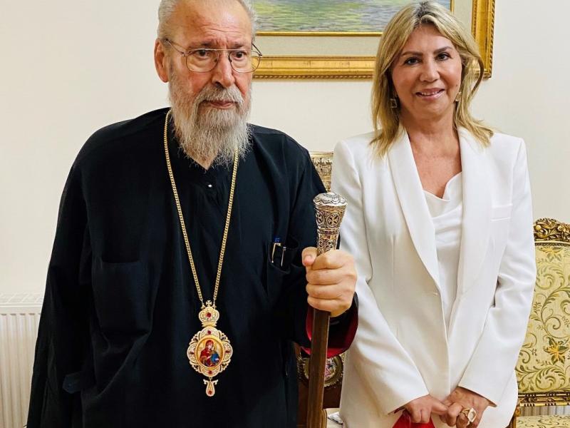 Μακρή: Βαθύτατα συγκινημένη από τον Μακαριώτατο Αρχιεπίσκοπο Κύπρου Χρυσόστομο Β’»