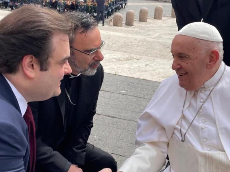 Πιερρακάκης: Συνάντηση με τον Πάπα Φραγκίσκο στο Βατικανό