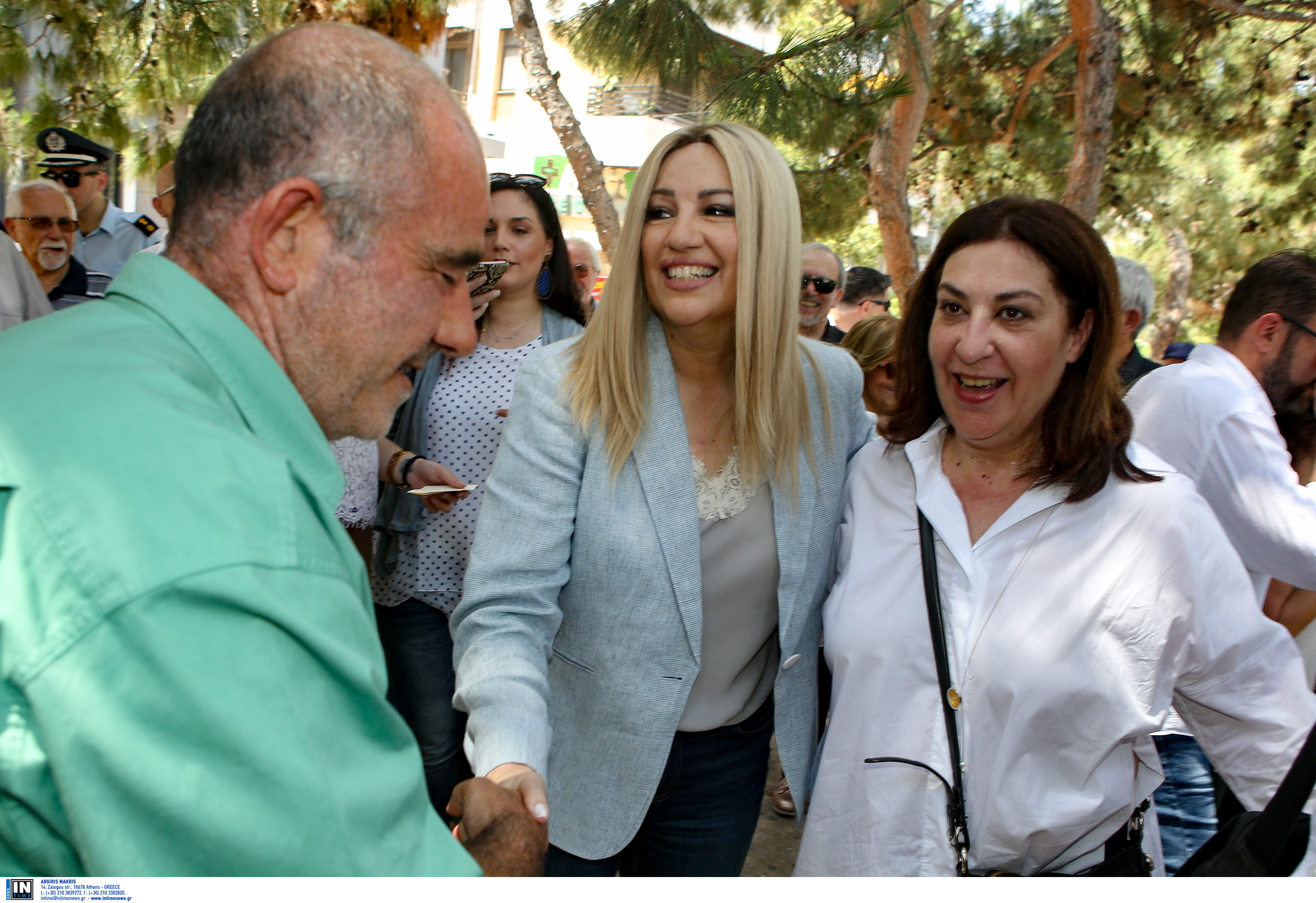 Η Τόνια Αντωνίου δίπλα στη Φώφη Γεννηματά