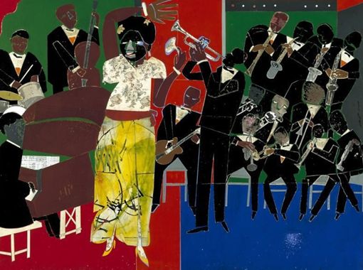 empress_of_the_blues_romare_bearden.jpg Empress of the Blues, Romare Bearden