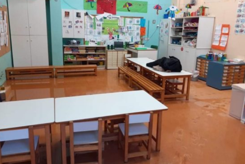 πλημμυρισε νηπιαγωγείο