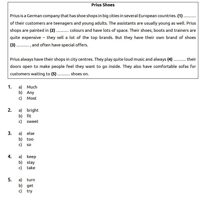 reading Part LTE GOLEARN