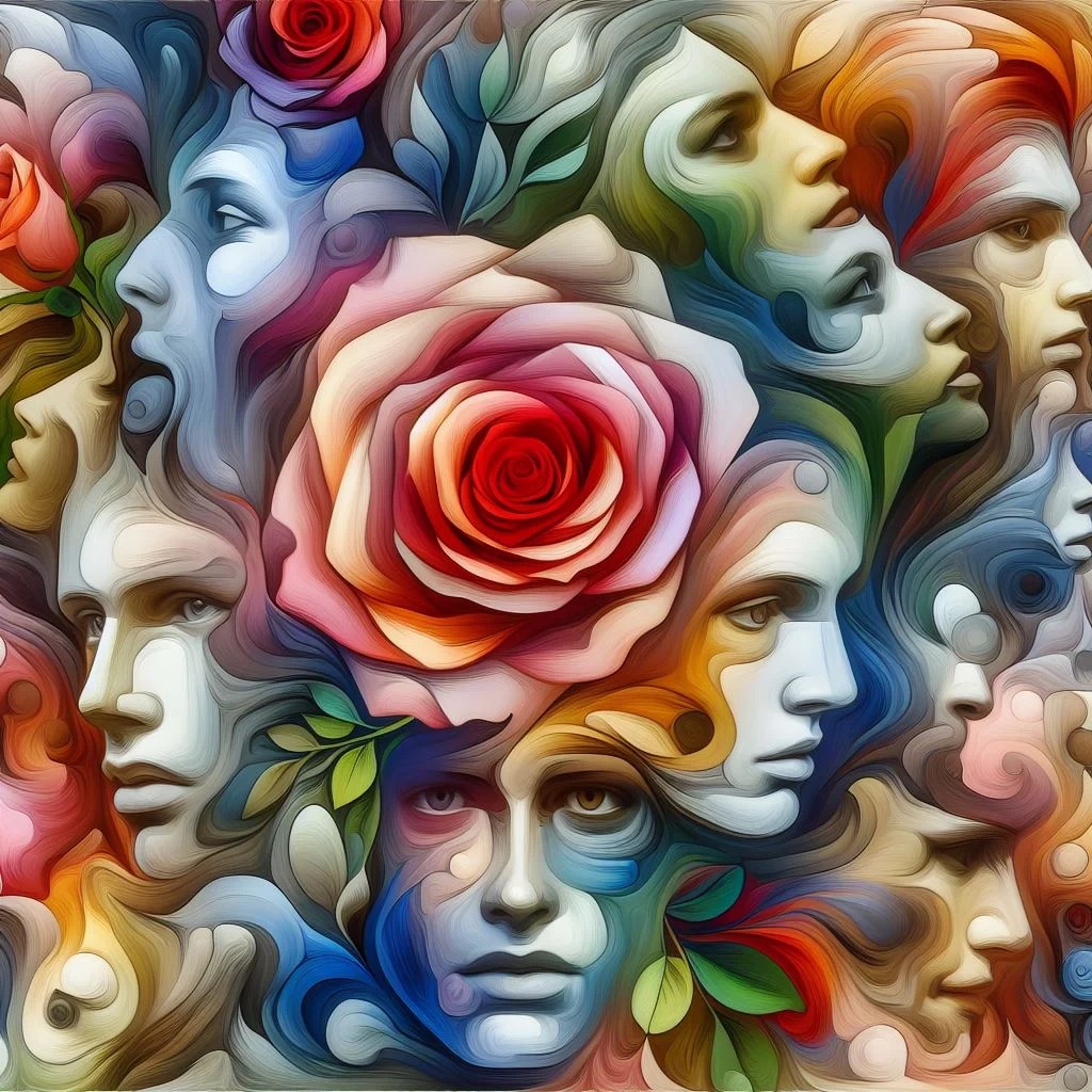 flowers-faces.jpg Τεστ προσωπικότητας με πρόσωπα και λουλούδια