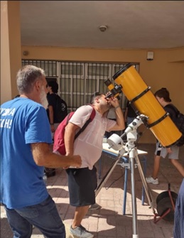 tileskopio-epal-kw.jpg Η φωτογραφία είναι από την παρατήρηση της επιφάνειας τη ήλιου από το ΕΠΑΛ ΚΩ