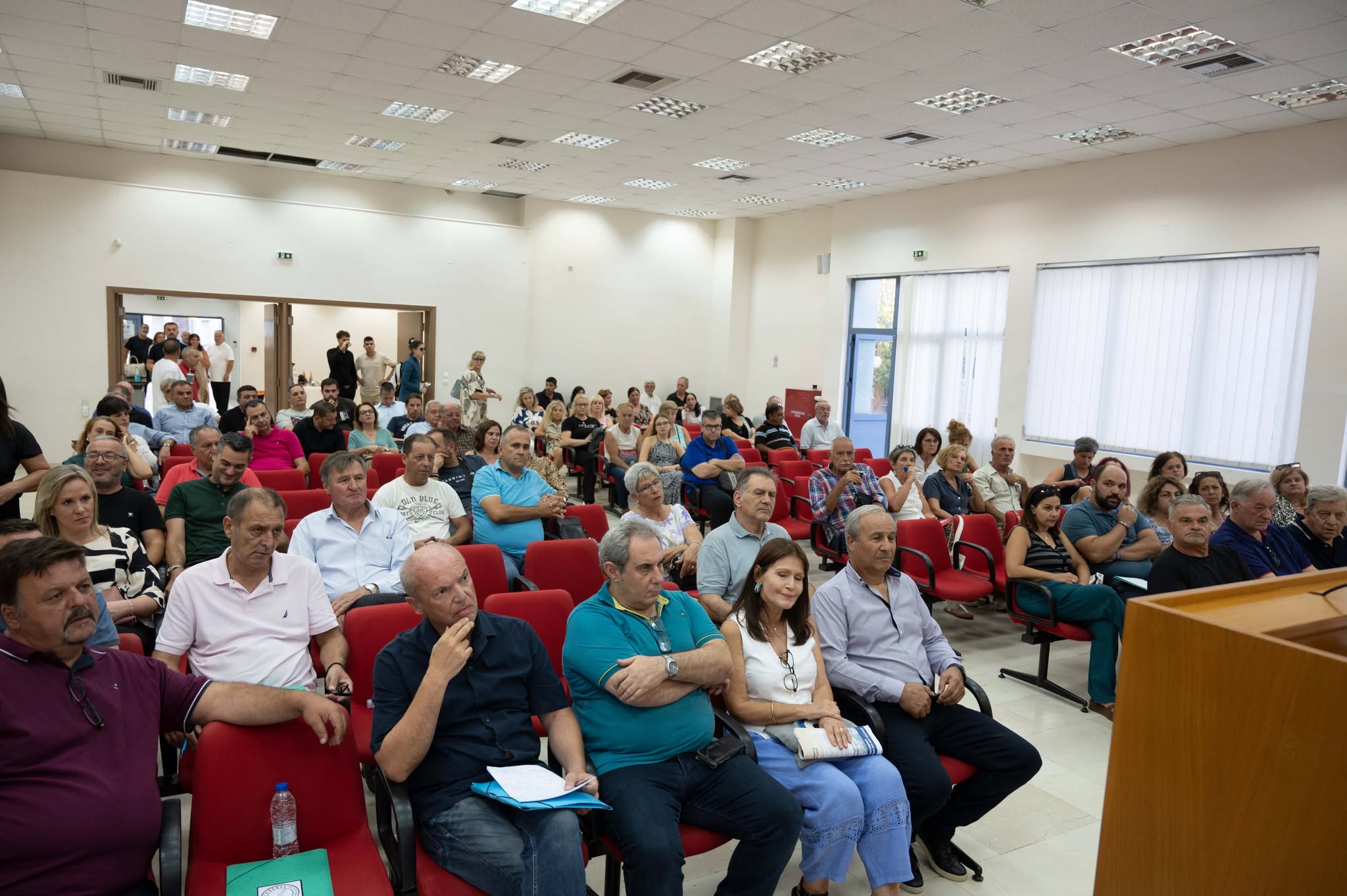 Ομιλία του Προέδρου της ΟΙΕΛΕ στο Εργατικό Κέντρο Αιγίου 