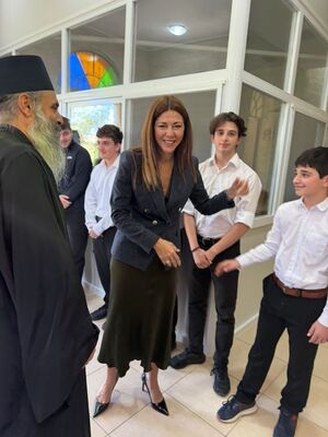 Σοφία Ζαχαράκη στα Ιεροσόλυμα