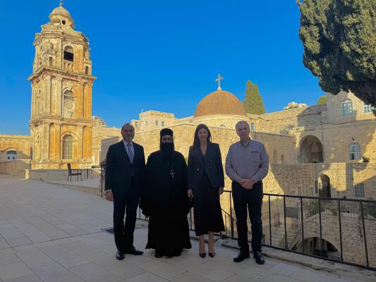 Σοφία Ζαχαράκη στα Ιεροσόλυμα