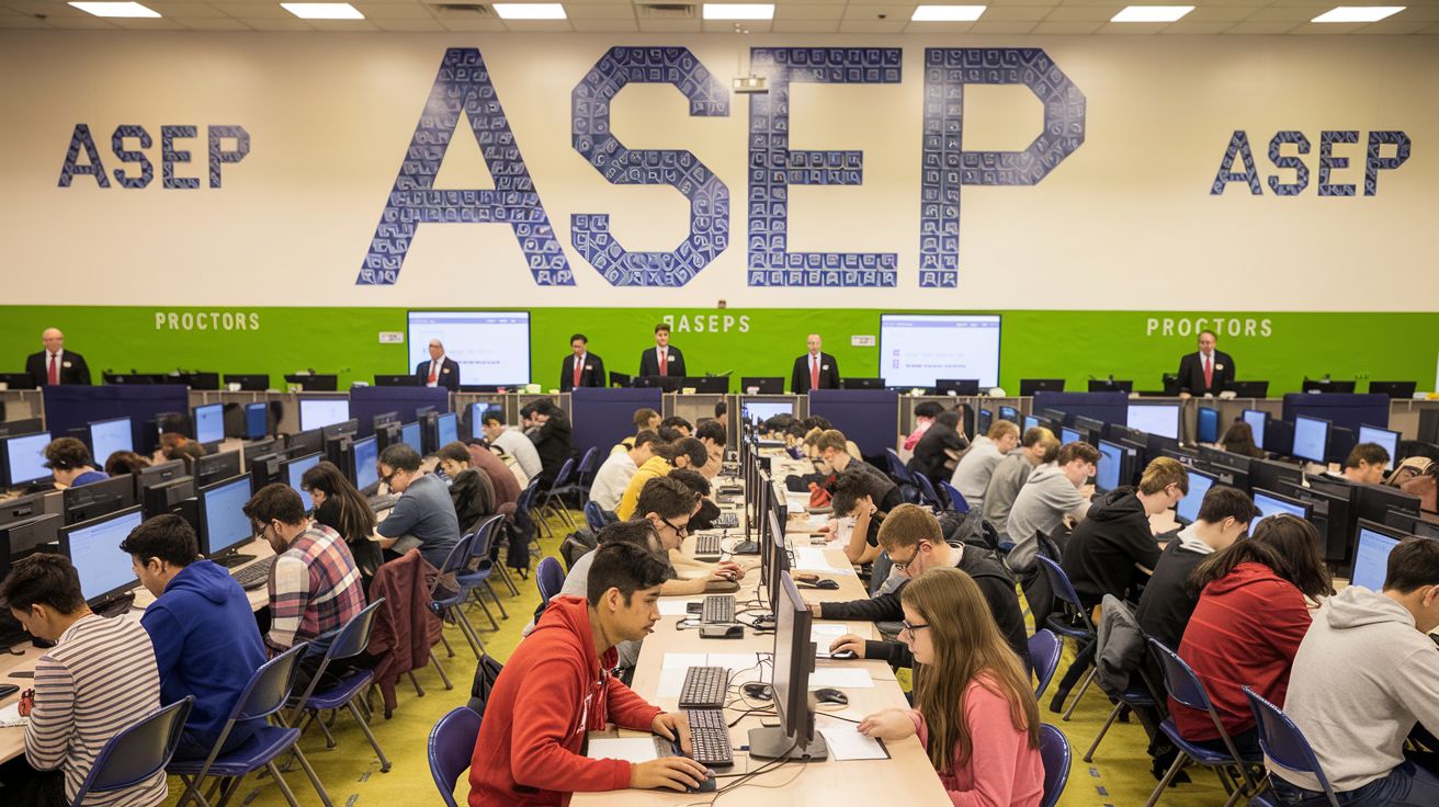 Γραπτός διαγωνισμός του ΑΣΕΠ. Υποψήφιοι γράφουν σε υπολογιστές