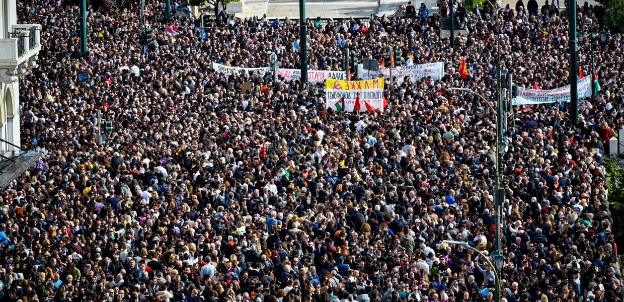 Συγκέντρωση για τα Τέμπη