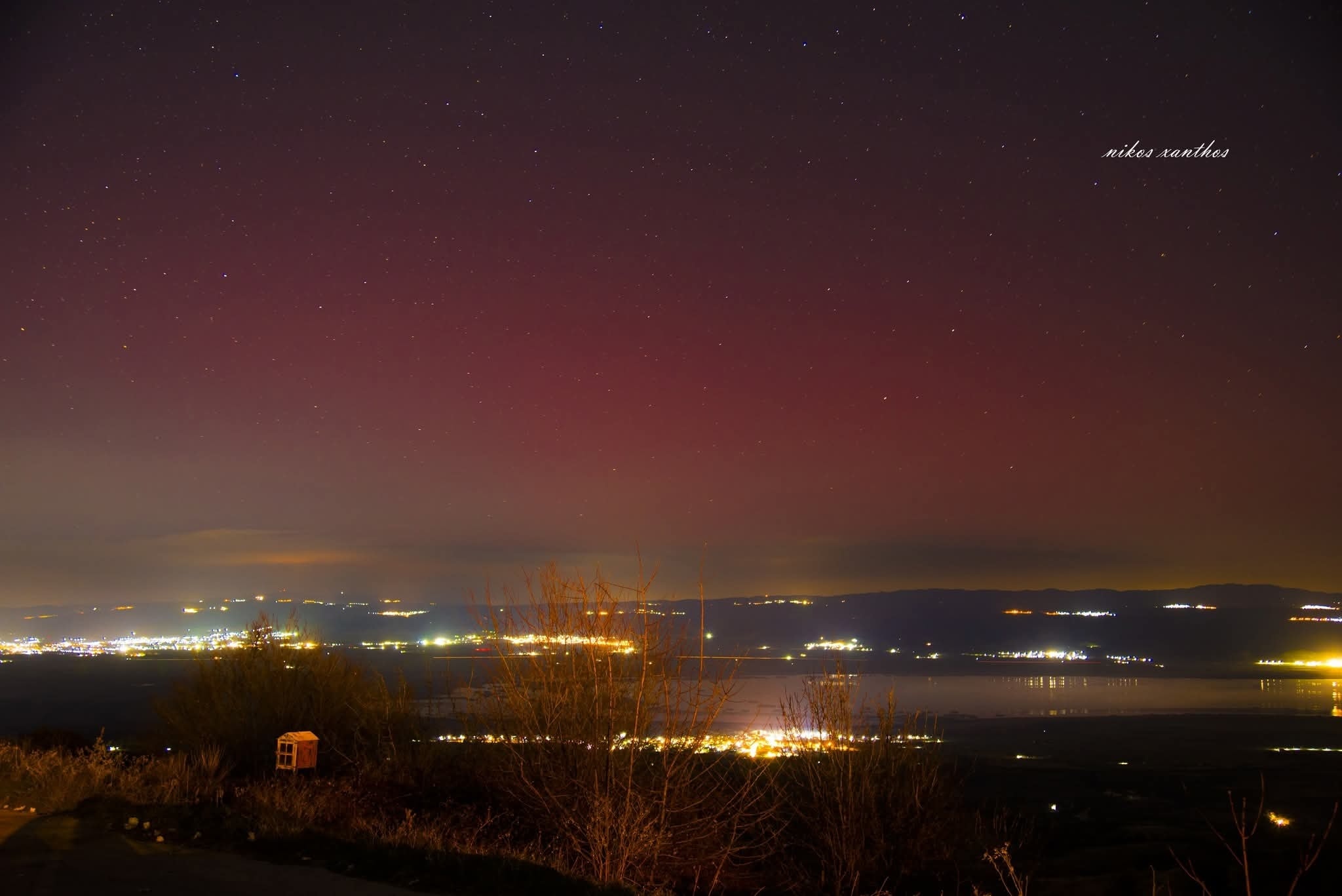 Το βόρειο σέλας στον Χορτιάτη