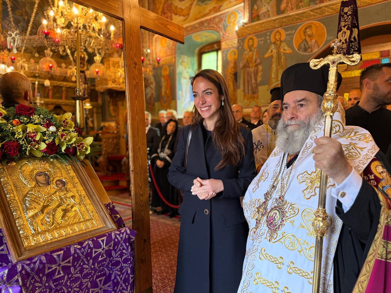 Η Δόμνα Μιχαηλίδου εκπροσώπησε τον Πρωθυπουργό στις εκδηλώσεις για την επέτειο της 17ης Μαρτίου 1821 στην Αρεόπολη