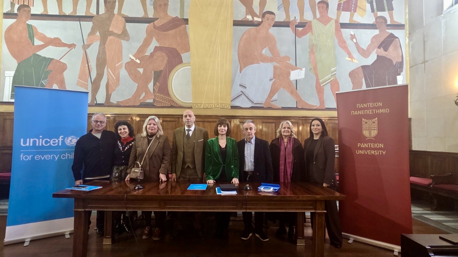 image00001.jpg Μνημόνιο συνεργασίας ανάμεσα στο Πάντειο Πανεπιστήμιο και στη UNICEF