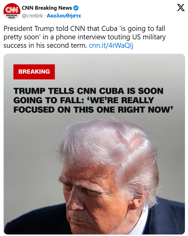 CNN, Ντόναλντ Τραμπ για Κούβα