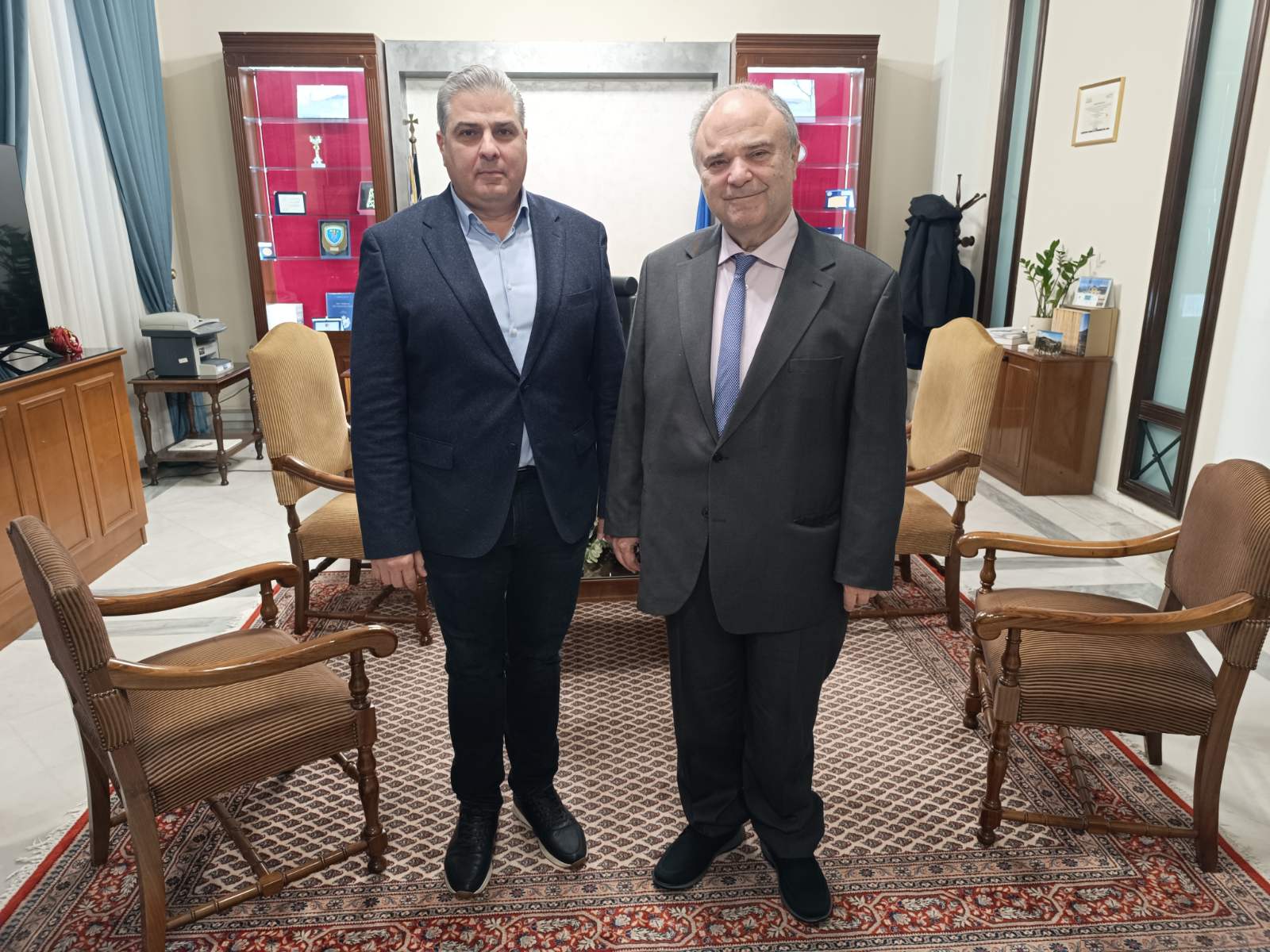 Ο Πρόεδρος του ΑΣΕΠ, κ. Θάνος Παπαϊωάννου με τον Αντιπεριφερειάρχη Π.Ε. Φθιώτιδας, κ. Ηλία Κ. Σανίδα