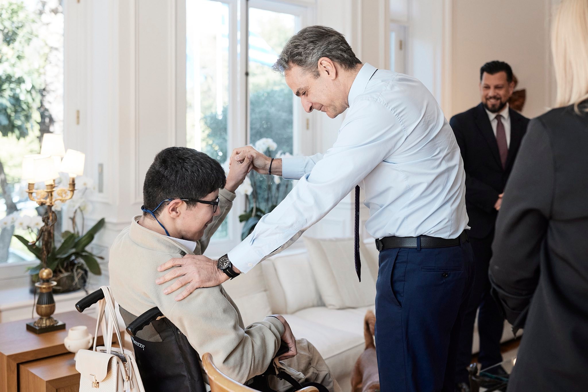 Συνάντηση Μητσοτάκη με μαθητή