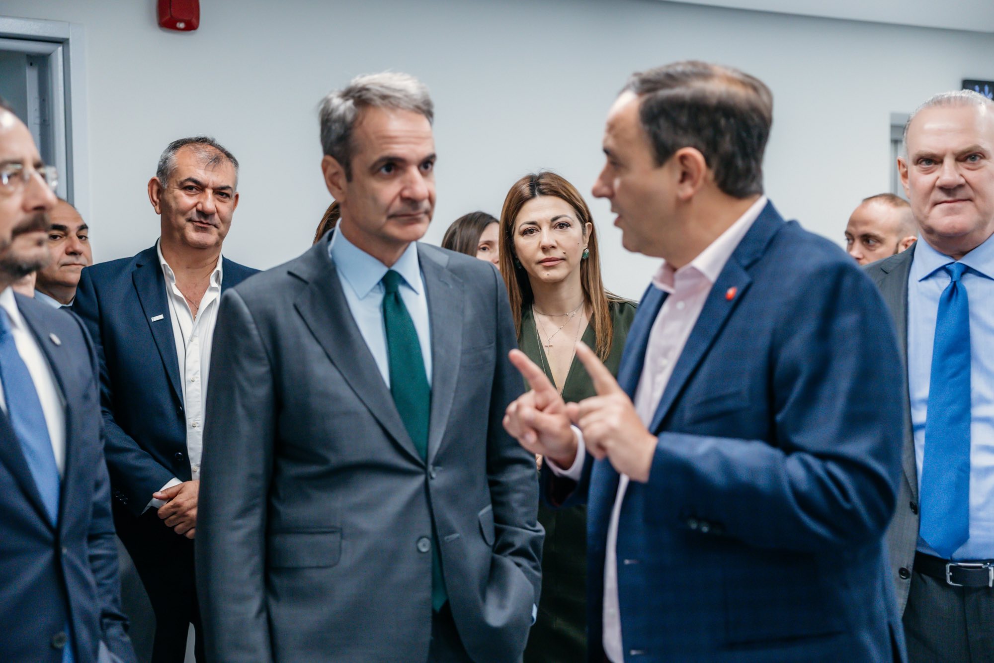 Σοφία Ζαχαράκη - Κυριάκος Μητσοτάκης στο παράρτημα Λευκωσίας