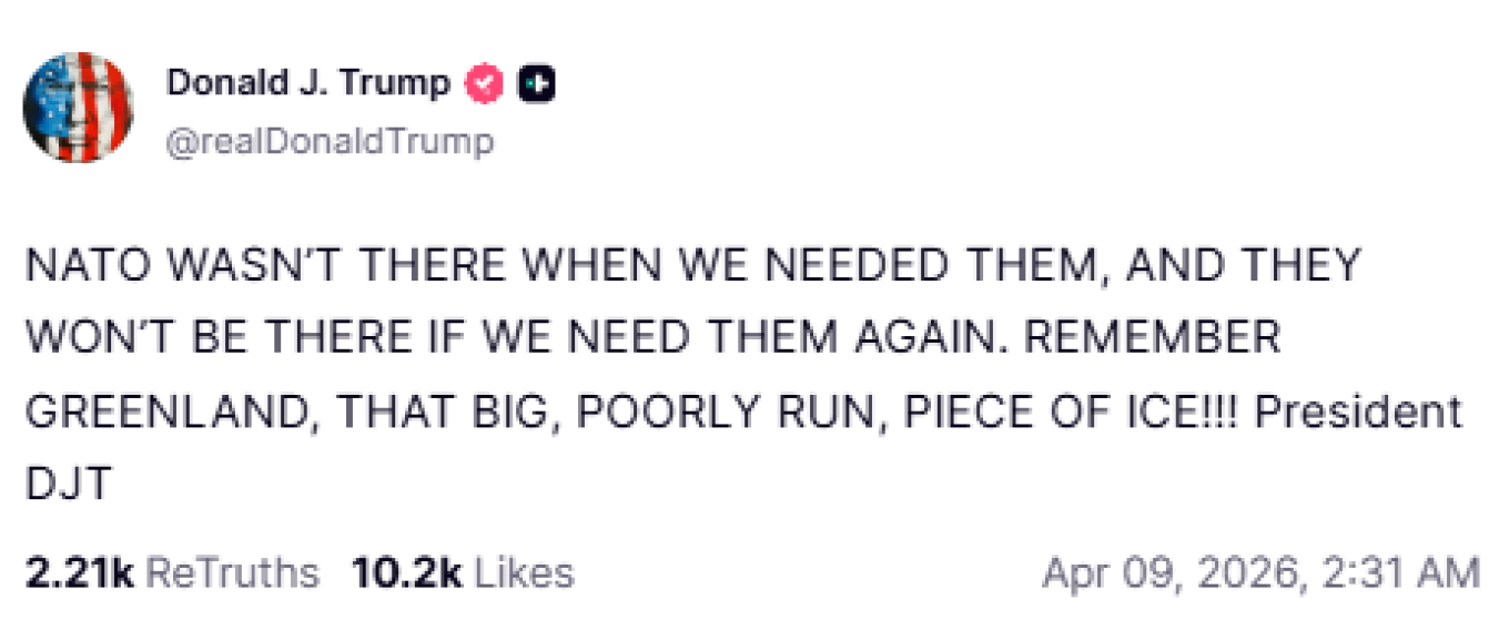 Ντόναλντ Τραμπ για ΝΑΤΟ