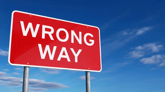 Πινακίδα Wrong Way