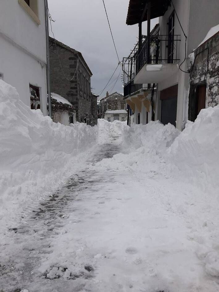 Χιόνι στη Σαμοθράκη