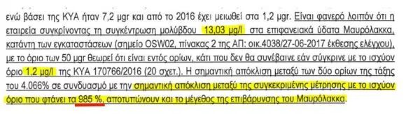 Έκθεση Επιθεωρητών Περιβάλλοντος