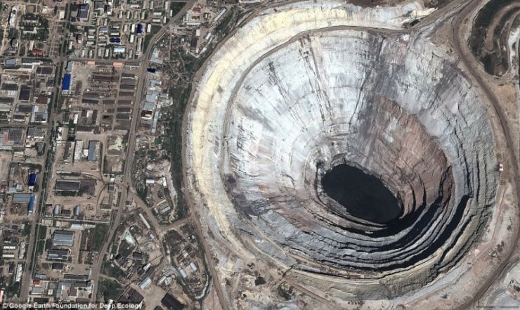 Το ορυχείο Mir στην Ρωσία, το μεγαλύτερο ορυχείο διαμαντιών στον κόσμο