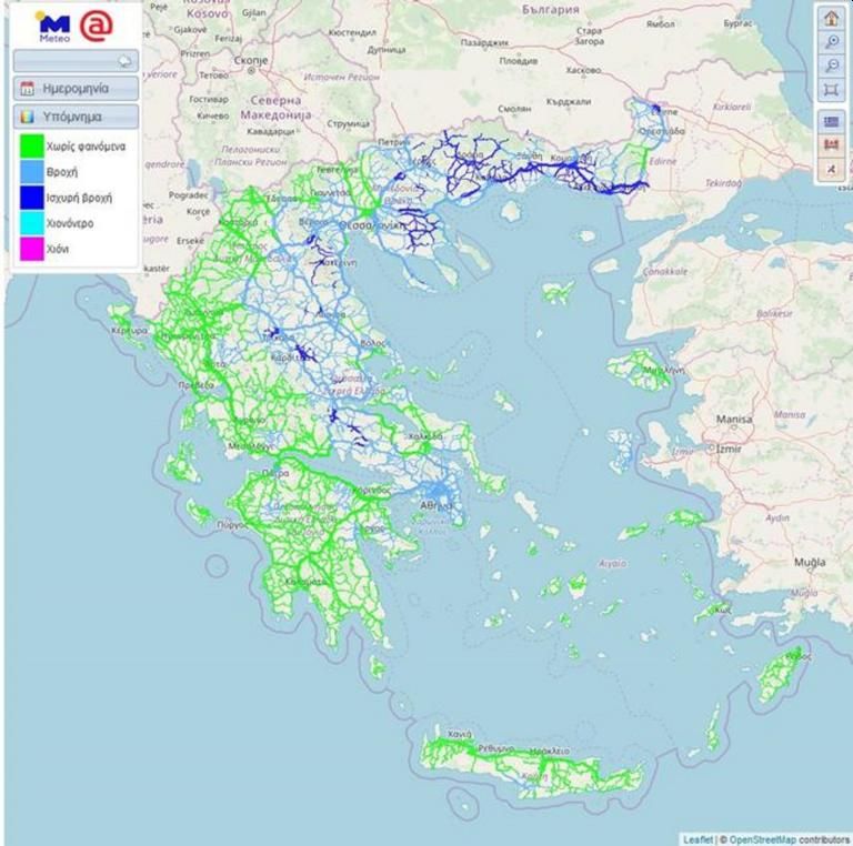 Χάρτης meteo