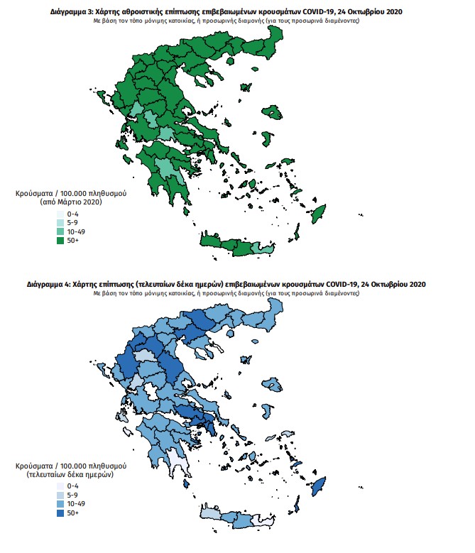 Διάγραμμα αθροιστικής επίπτωσης επιβεβαιωμένων κρουσμάτων