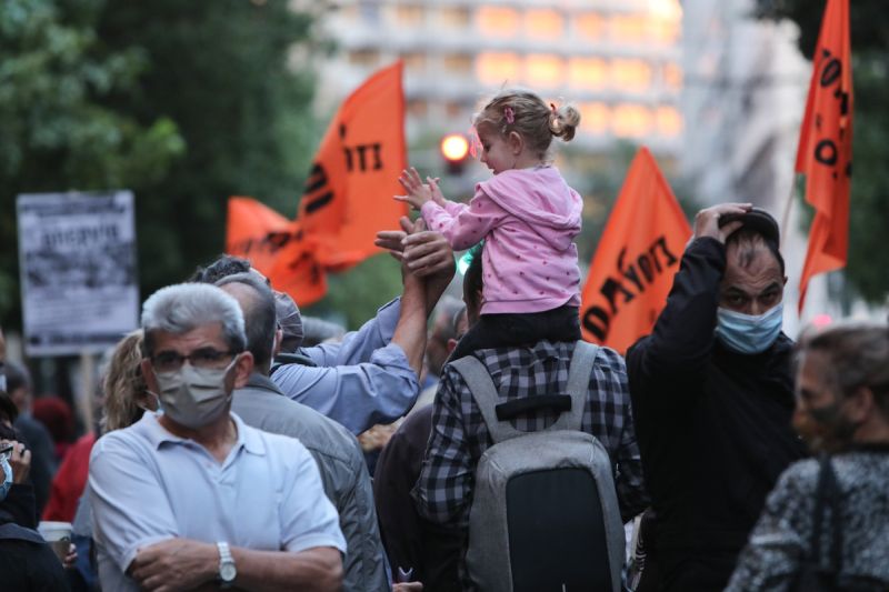 πανεκπαιδευτικό συλλαλητήριο 1 Οκτωβρίου 2021, διαδηλωτές ΟΛΜΕ