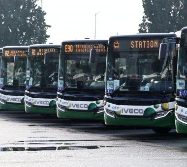 Λεωφορεία της ΟΣΥ στο αμαξοστάσιο