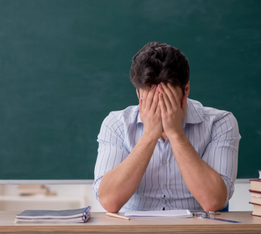 θλιμμένος εκπαιδευτικός