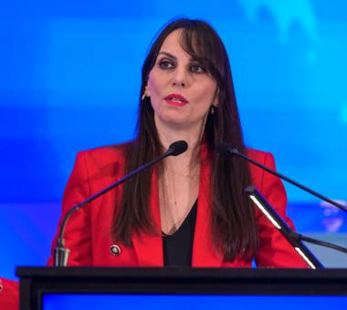 Η υφυπουργός Εσωτερικών, Βιβή Χαραλαμπογιάννη