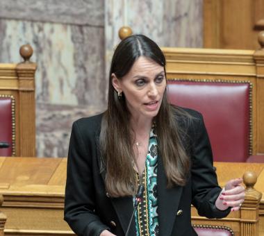 Η υφυπουργός Εσωτερικών, Βιβή Χαραλαμπογιάννη