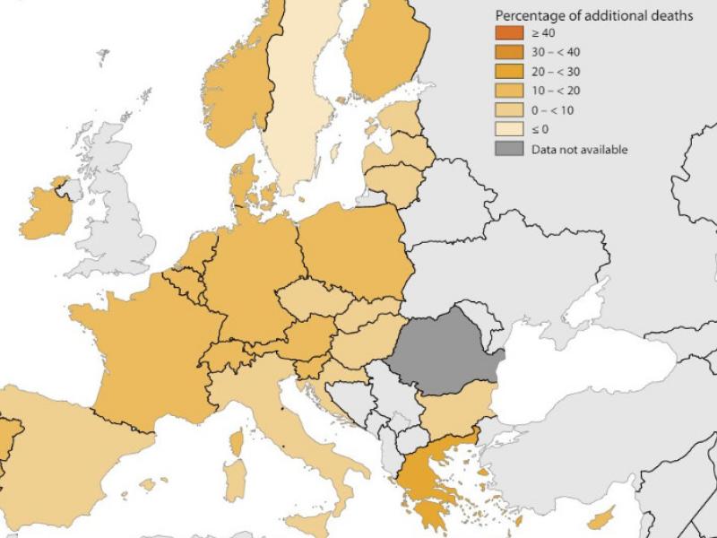 Eurostat: Η Ελλάδα κατέγραψε τη μεγαλύτερη υπερβάλλουσα θνησιμότητα στην ΕΕ τον Απρίλιο