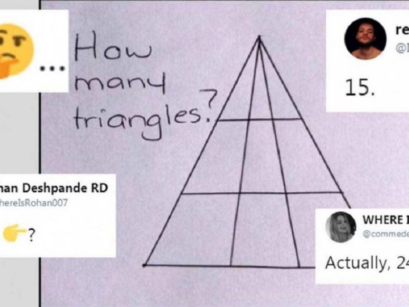 Γρίφος: Πόσα τρίγωνα βλέπετε στην εικόνα;