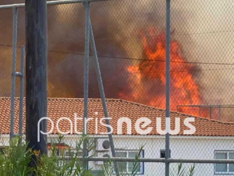 Πύργος: «Ξέφυγε» η φωτιά στη Σπιάτζα – Μια ανάσα από τα σπίτια οι φλόγες