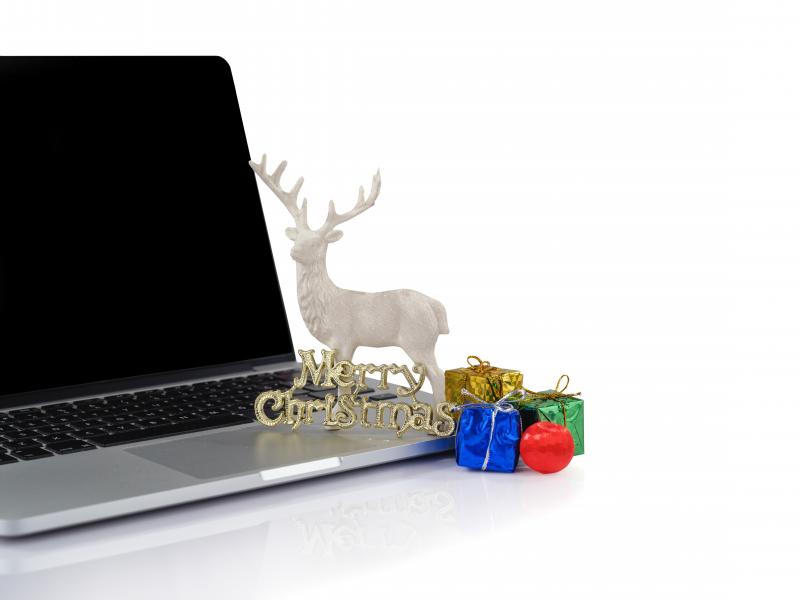 Χριστούγεννα laptop