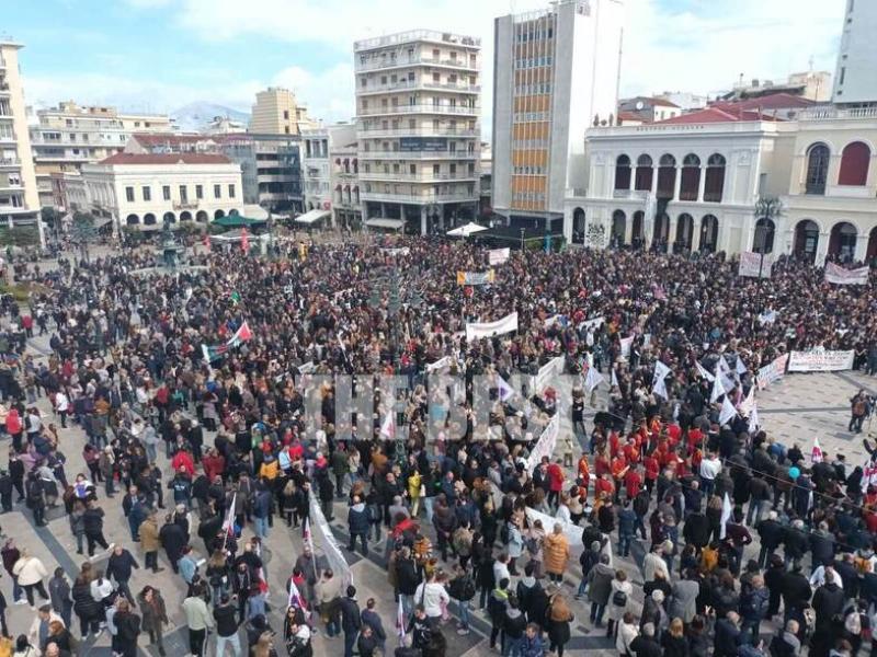 Συγκέντρωση στα Τέμπη