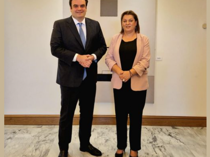 Συνάντηση Πιερρακάκη με την Κύπρια ομόλογό του: «Θα είμαστε σε διαρκή και στενή συνεργασία»