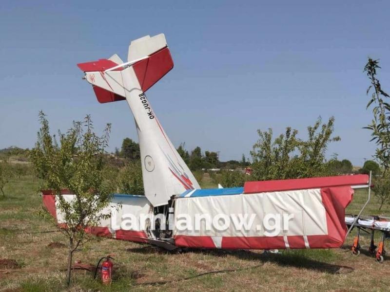 Θήβα: 37 ετών ο χειριστής του αεροσκάφους - Οι πρώτες εικόνες από την πτώση (Video)