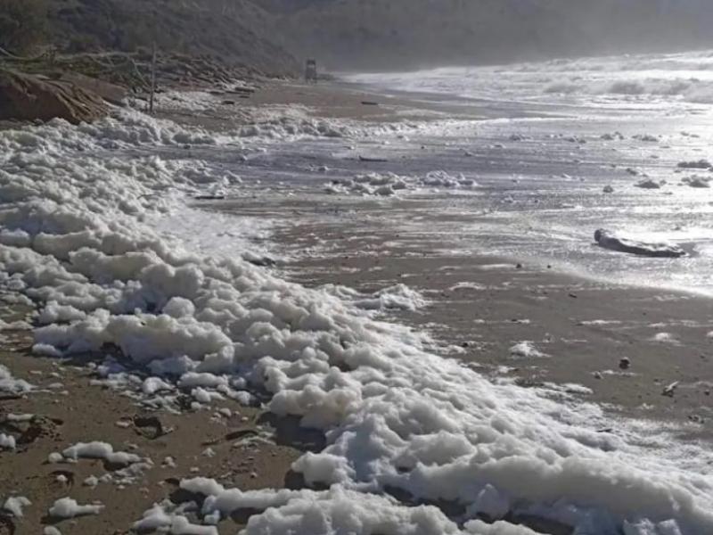 Κρήτη: Παραλία γέμισε με αφρούς - Τι είναι το Cappuccino Coast