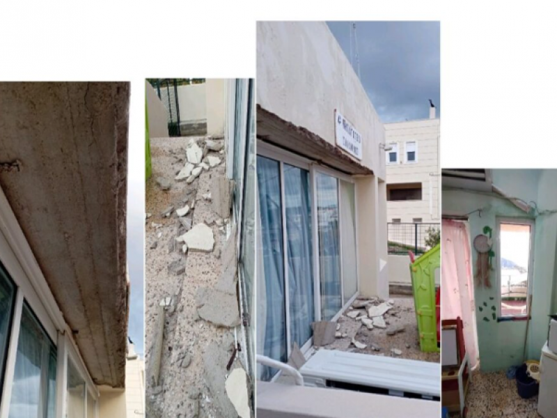Κατάρρευση ταβανιού σε Νηπιαγωγείο Σαλαμίνας: Καταγγελία για επικίνδυνες συνθήκες στα σχολεία (Pic)