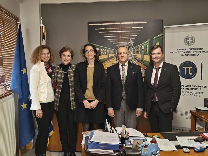 Επίσκεψη Γαλλικών Εκπαιδευτικών Φορέων στην Περιφερειακή Διεύθυνση Εκπαίδευσης Κρήτης