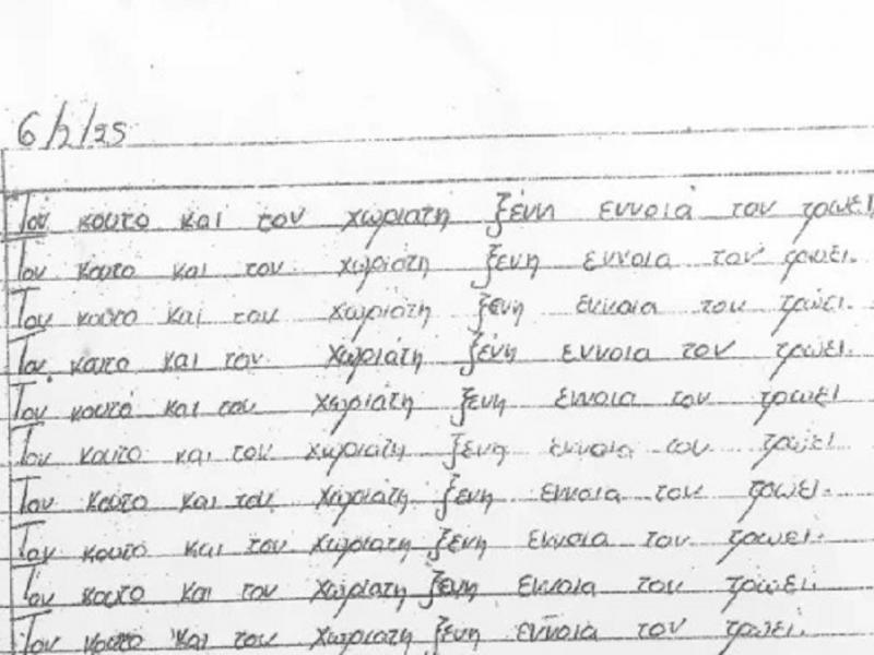 Σάλος στην Αχαΐα: Διευθύντρια βάζει μαθητές να ζητούν γονατιστοί συγγνώμη