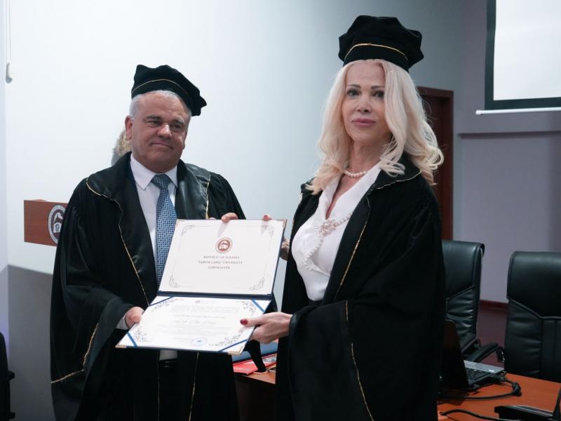 Τιμητική διάκριση για τον Πρύτανη και την Αντιπρύτανι του Πανεπιστημίου Δυτικής Μακεδονίας από το Πανεπιστήμιο “Eqrem Cabej” Αργυροκάστρου