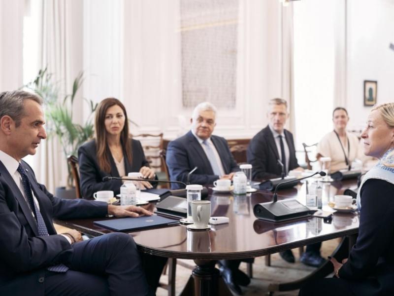 Ενημερωτικό σημείωμα για τη συνάντηση του Πρωθυπουργού με την Πρόεδρο του Πανεπιστημίου Yale Maurie McInnis και τον Πρύτανη του ΕΚΠΑ Γεράσιμο Σιάσο