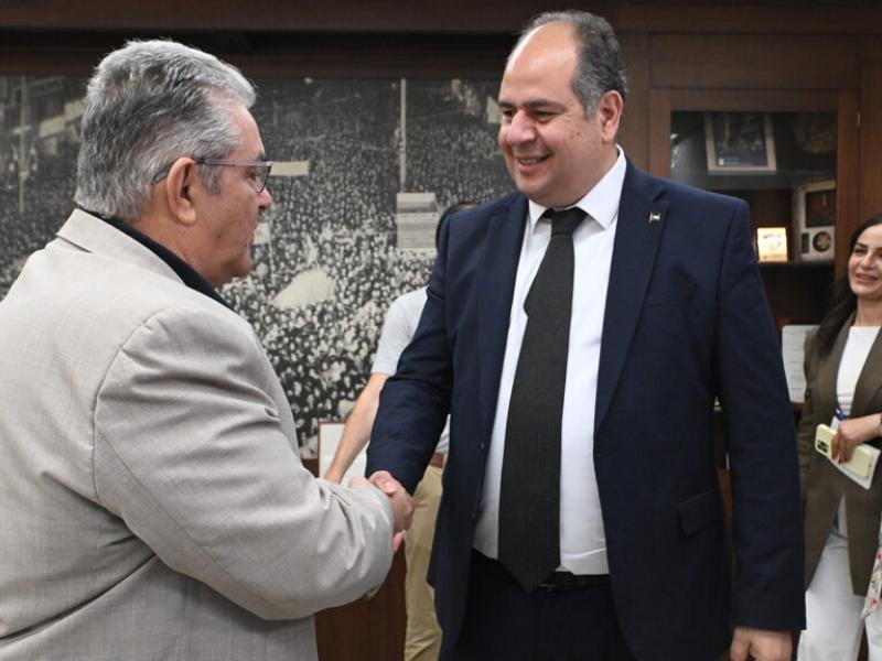 Συνάντηση του Δημήτρη Κουτσούμπα με τον Πρέσβη της Παλαιστίνης: «Όσο συνεχίζεται η γενοκτονία, ο λαός θα βρίσκεται στους δρόμους»