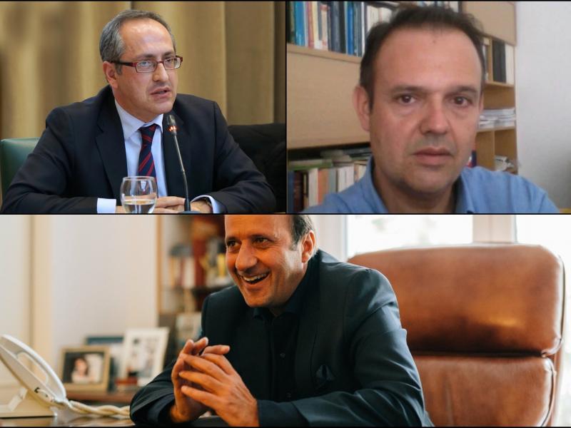 Κολάζ από τη συζήτηση του ΕΚΠΑ για τα Μη Κρατικά Πανεπιστήμια