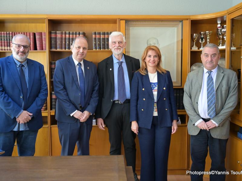 ΑΠΘ - Συνάντηση του Υφυπουργού Εξωτερικών, Γιάννη Λοβέρδου, με τον Πρύτανη του Αριστοτελείου, Κυριάκο Αναστασιάδη
