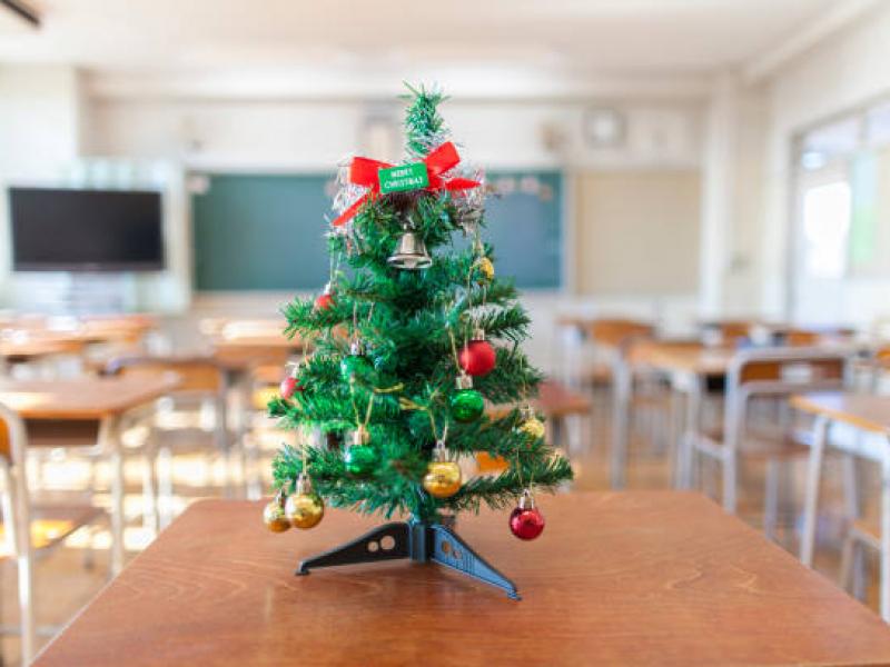 χριστουγεννιάτικο δέντρο σε τάξη
